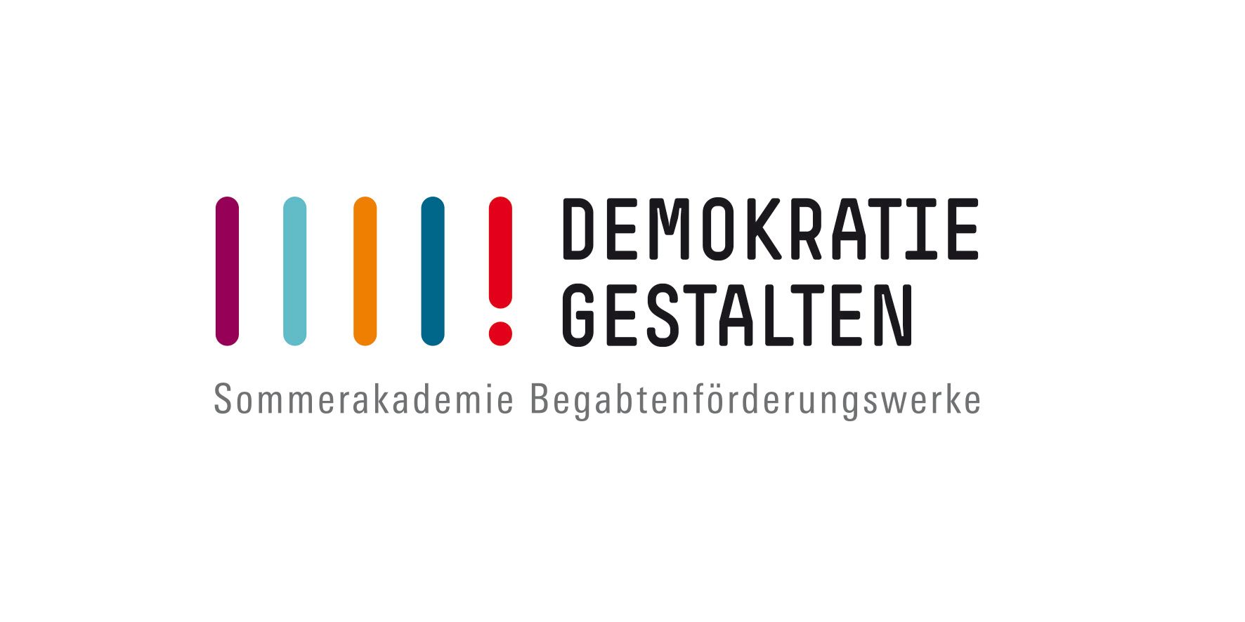 Logo der Sommerakademie "Demokratie gestalten!"